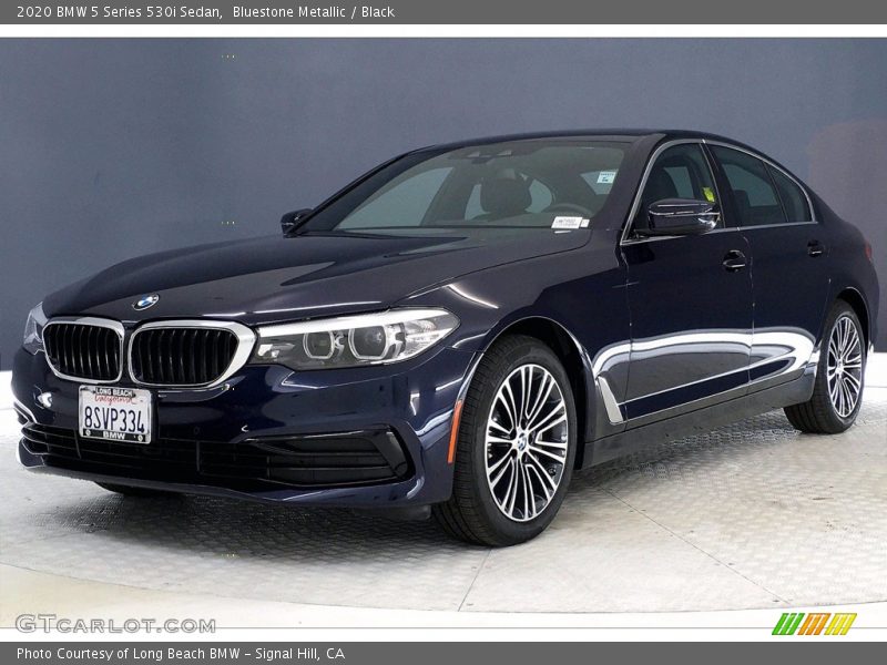 Bluestone Metallic / Black 2020 BMW 5 Series 530i Sedan