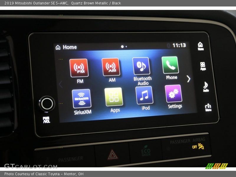 Quartz Brown Metallic / Black 2019 Mitsubishi Outlander SE S-AWC