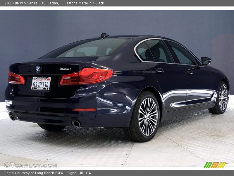 Bluestone Metallic / Black 2020 BMW 5 Series 530i Sedan