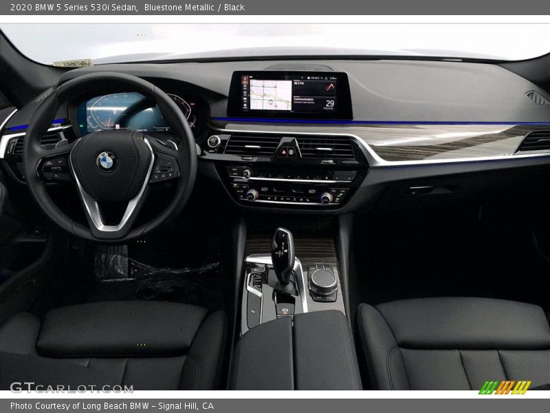 Bluestone Metallic / Black 2020 BMW 5 Series 530i Sedan