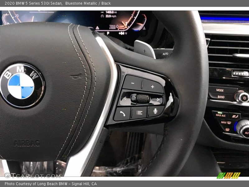 Bluestone Metallic / Black 2020 BMW 5 Series 530i Sedan