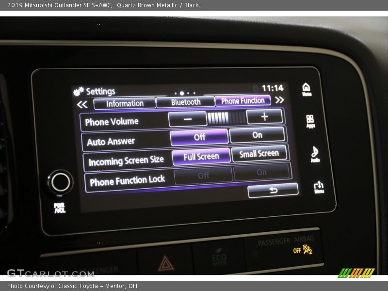 Quartz Brown Metallic / Black 2019 Mitsubishi Outlander SE S-AWC