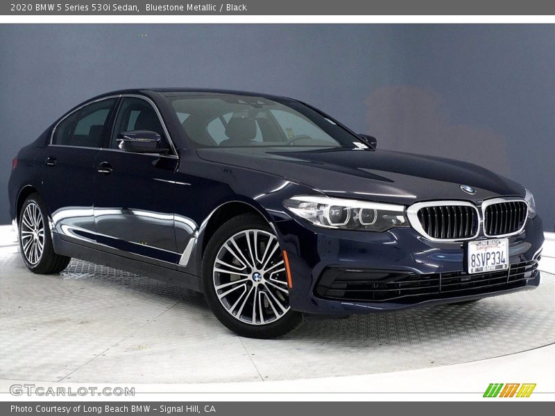 Bluestone Metallic / Black 2020 BMW 5 Series 530i Sedan