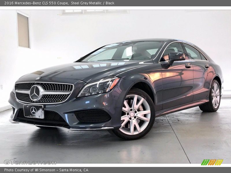 Steel Grey Metallic / Black 2016 Mercedes-Benz CLS 550 Coupe