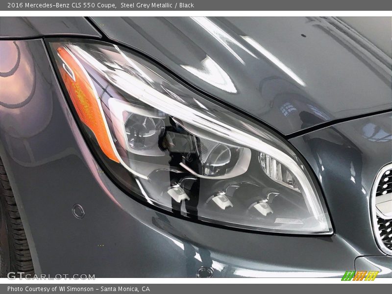 Steel Grey Metallic / Black 2016 Mercedes-Benz CLS 550 Coupe