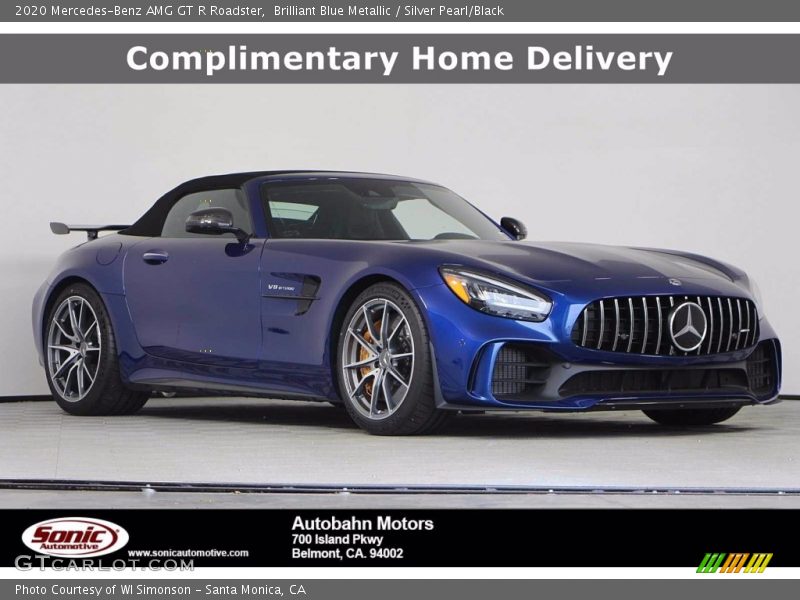 Brilliant Blue Metallic / Silver Pearl/Black 2020 Mercedes-Benz AMG GT R Roadster