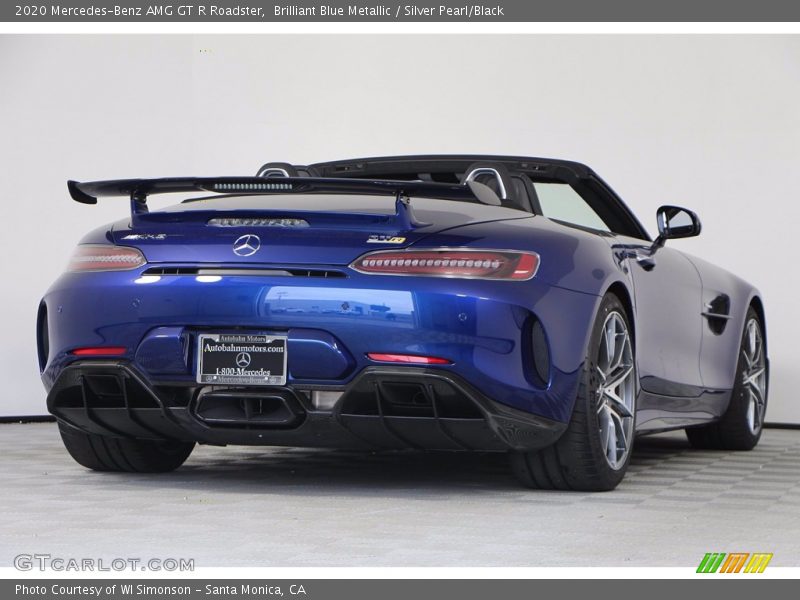 Brilliant Blue Metallic / Silver Pearl/Black 2020 Mercedes-Benz AMG GT R Roadster