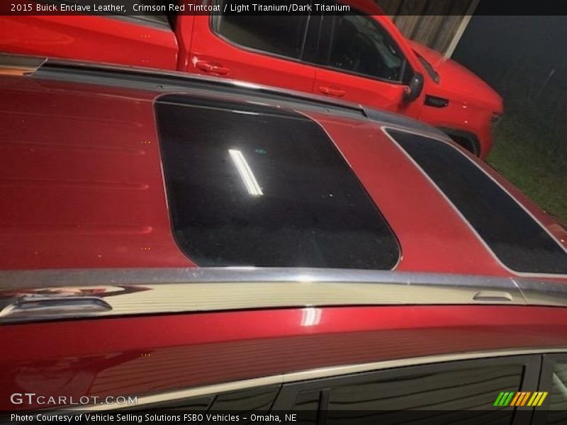 Crimson Red Tintcoat / Light Titanium/Dark Titanium 2015 Buick Enclave Leather