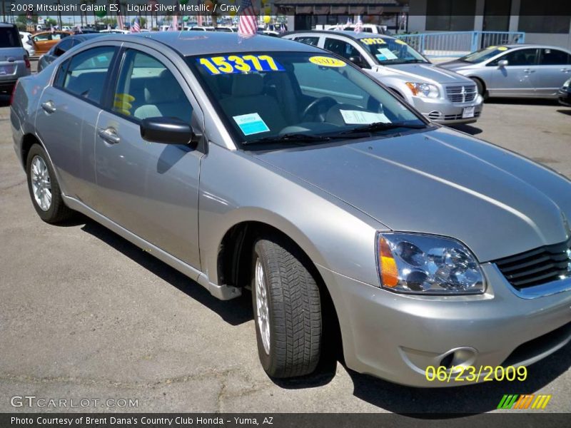 Liquid Silver Metallic / Gray 2008 Mitsubishi Galant ES