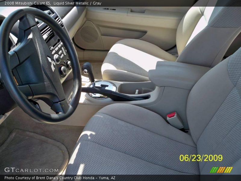 Liquid Silver Metallic / Gray 2008 Mitsubishi Galant ES