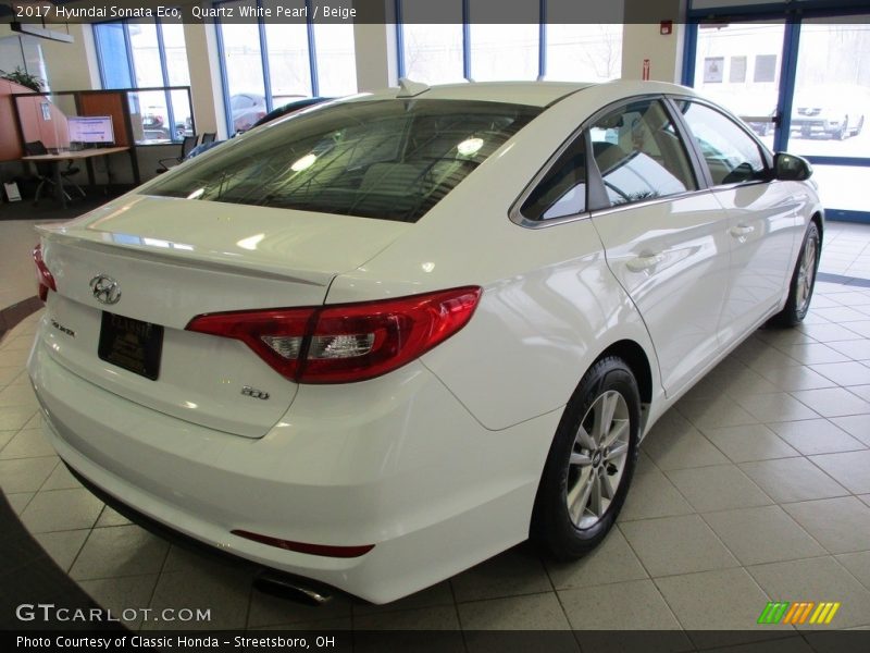 Quartz White Pearl / Beige 2017 Hyundai Sonata Eco