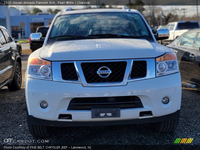 Pearl White / Charcoal 2015 Nissan Armada Platinum 4x4