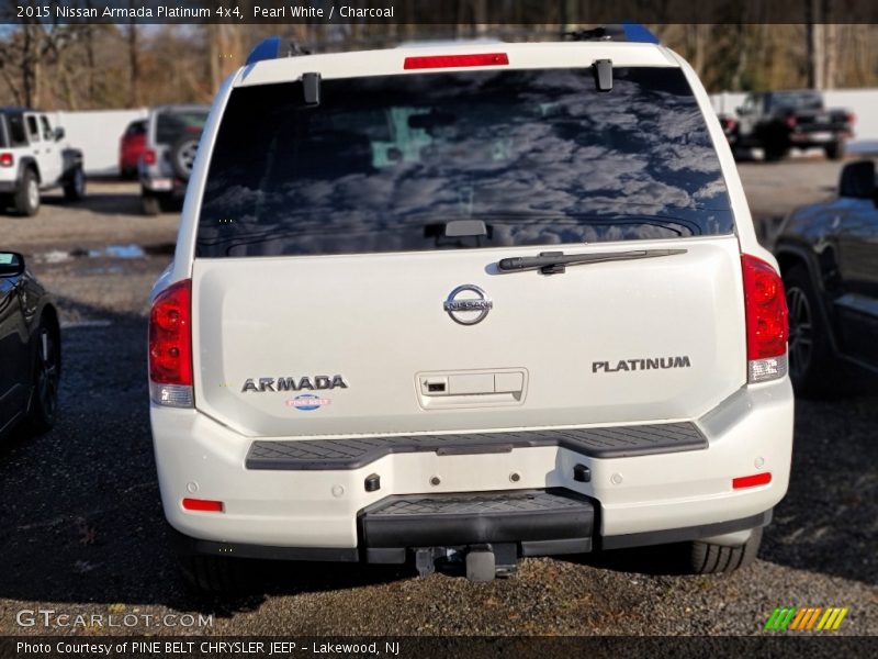 Pearl White / Charcoal 2015 Nissan Armada Platinum 4x4