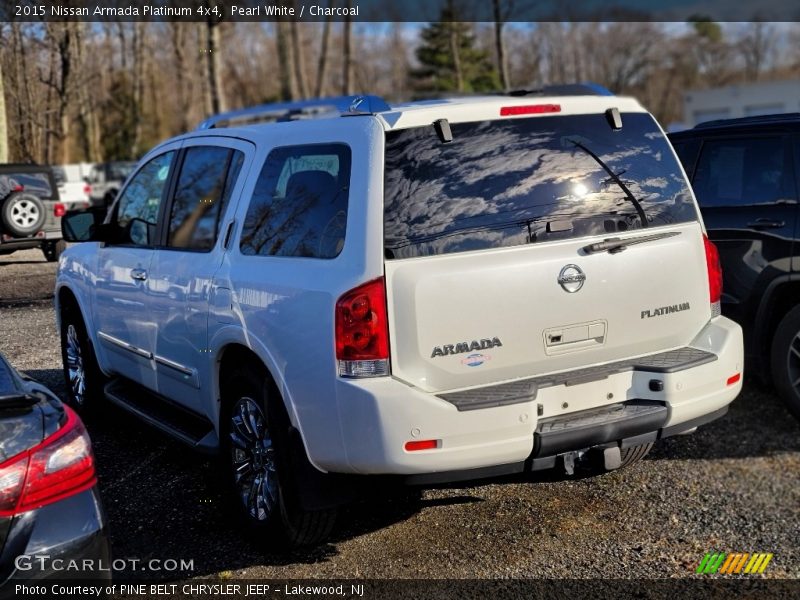 Pearl White / Charcoal 2015 Nissan Armada Platinum 4x4