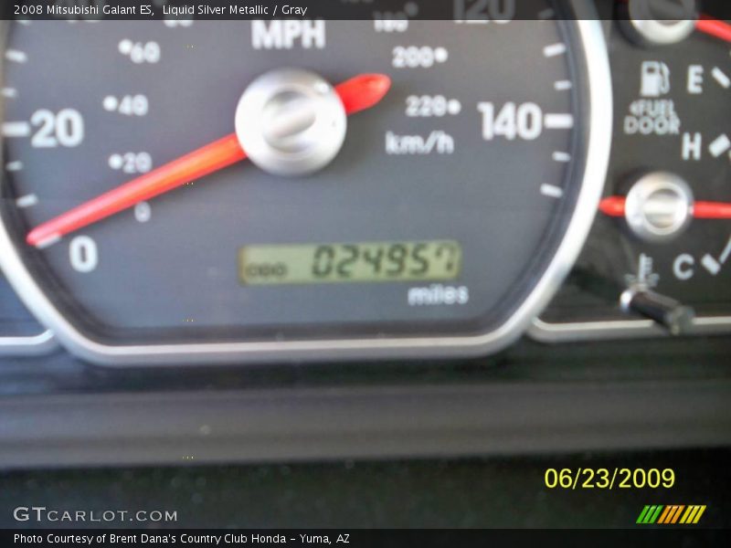 Liquid Silver Metallic / Gray 2008 Mitsubishi Galant ES