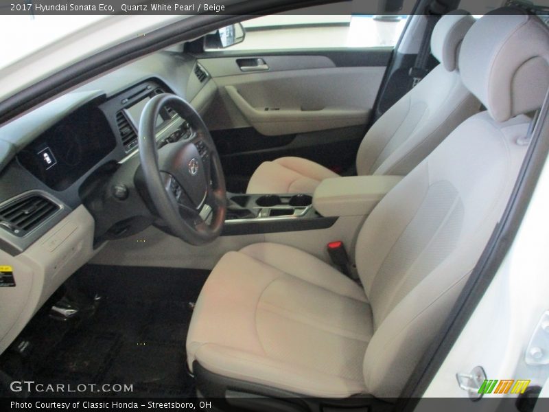  2017 Sonata Eco Beige Interior