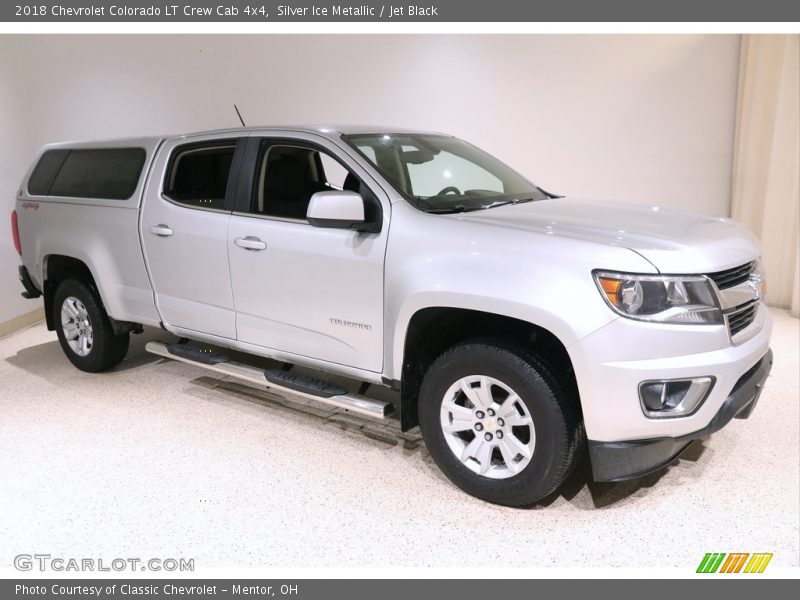 Silver Ice Metallic / Jet Black 2018 Chevrolet Colorado LT Crew Cab 4x4