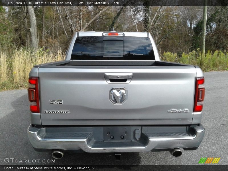 Billett Silver Metallic / Black 2019 Ram 1500 Laramie Crew Cab 4x4