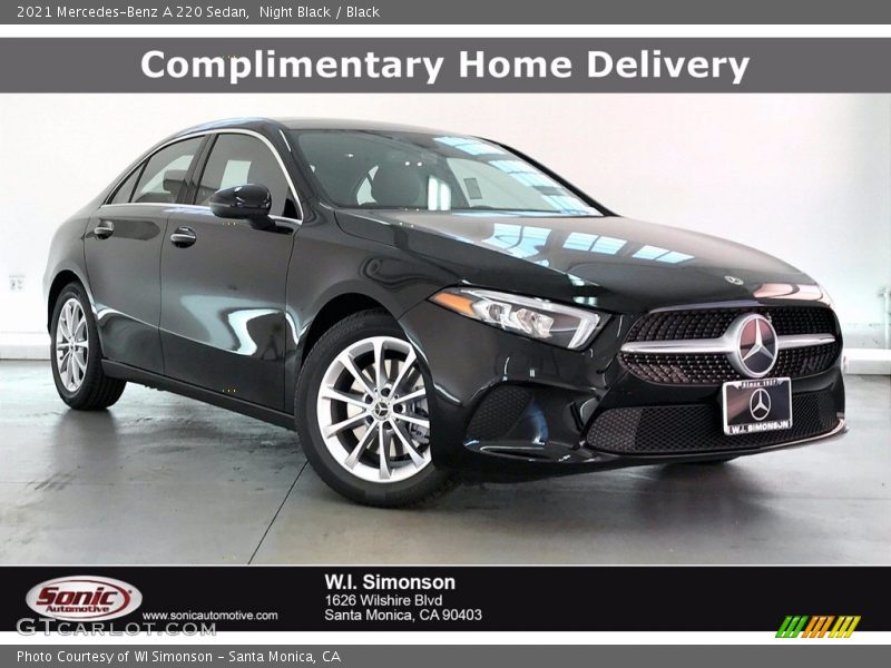 Night Black / Black 2021 Mercedes-Benz A 220 Sedan