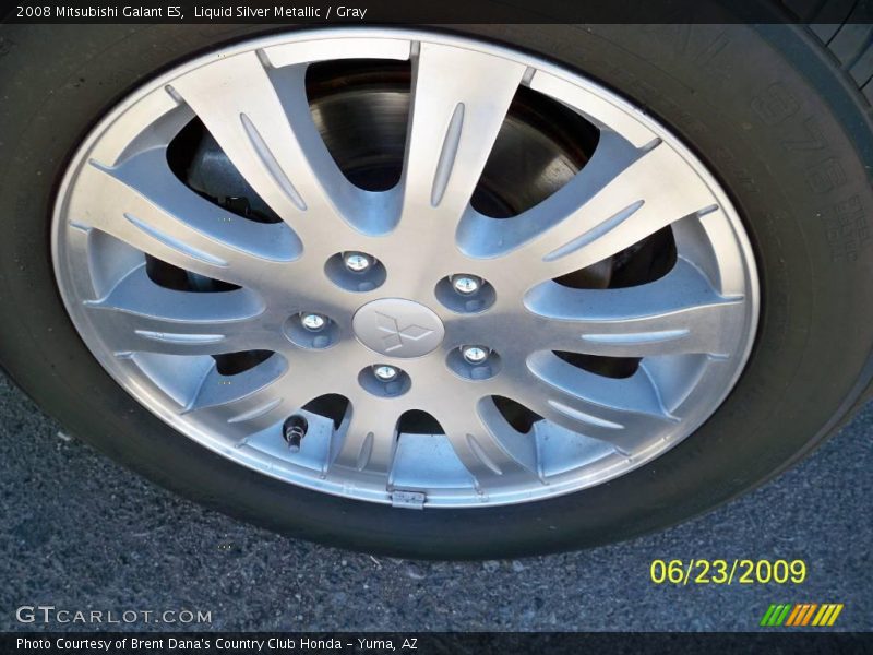 Liquid Silver Metallic / Gray 2008 Mitsubishi Galant ES