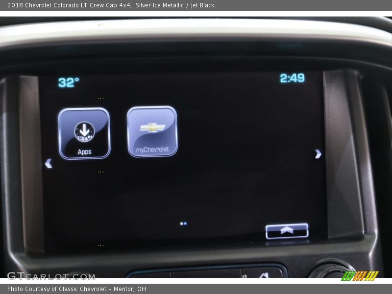 Silver Ice Metallic / Jet Black 2018 Chevrolet Colorado LT Crew Cab 4x4