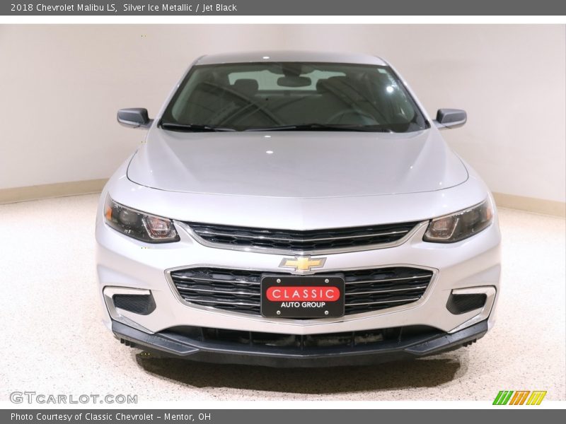 Silver Ice Metallic / Jet Black 2018 Chevrolet Malibu LS