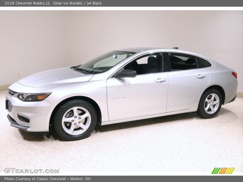 Silver Ice Metallic / Jet Black 2018 Chevrolet Malibu LS