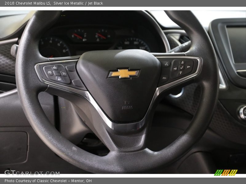 Silver Ice Metallic / Jet Black 2018 Chevrolet Malibu LS