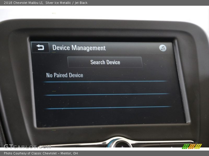 Silver Ice Metallic / Jet Black 2018 Chevrolet Malibu LS