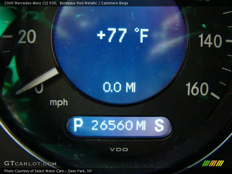 Bordeaux Red Metallic / Cashmere Beige 2006 Mercedes-Benz CLS 500
