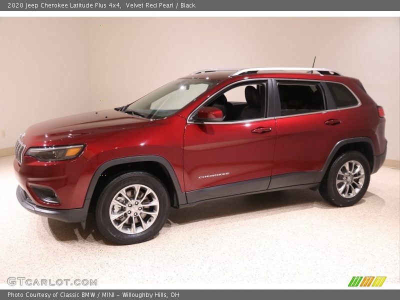 Velvet Red Pearl / Black 2020 Jeep Cherokee Latitude Plus 4x4