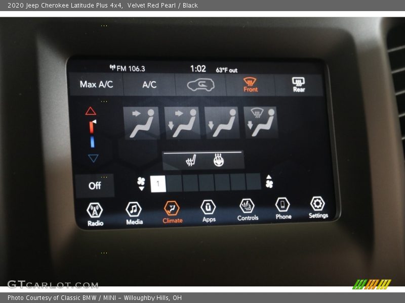 Velvet Red Pearl / Black 2020 Jeep Cherokee Latitude Plus 4x4