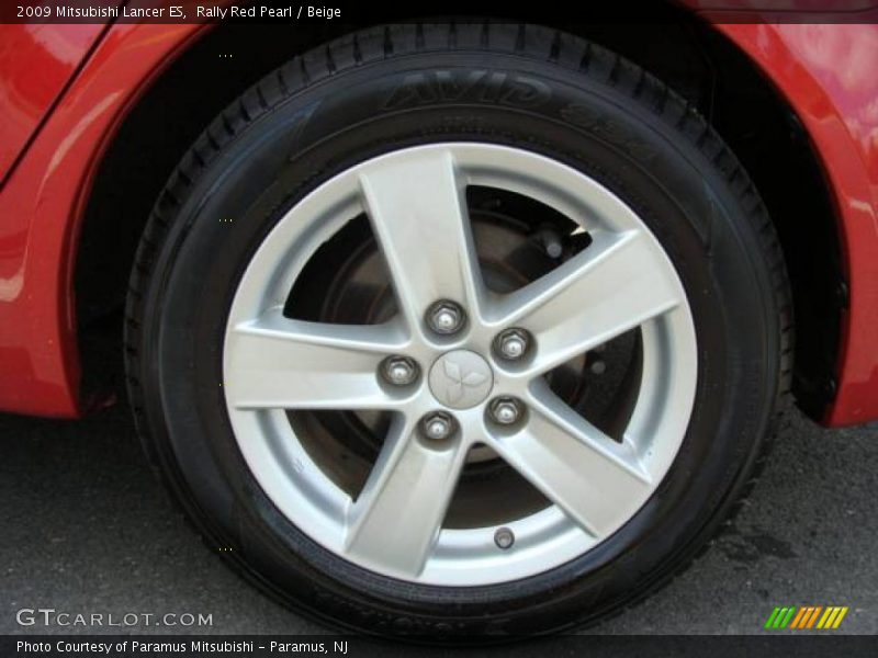 Rally Red Pearl / Beige 2009 Mitsubishi Lancer ES