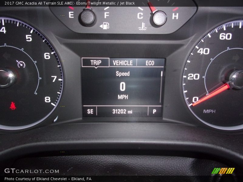 Ebony Twilight Metallic / Jet Black 2017 GMC Acadia All Terrain SLE AWD