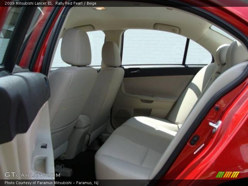 Rally Red Pearl / Beige 2009 Mitsubishi Lancer ES
