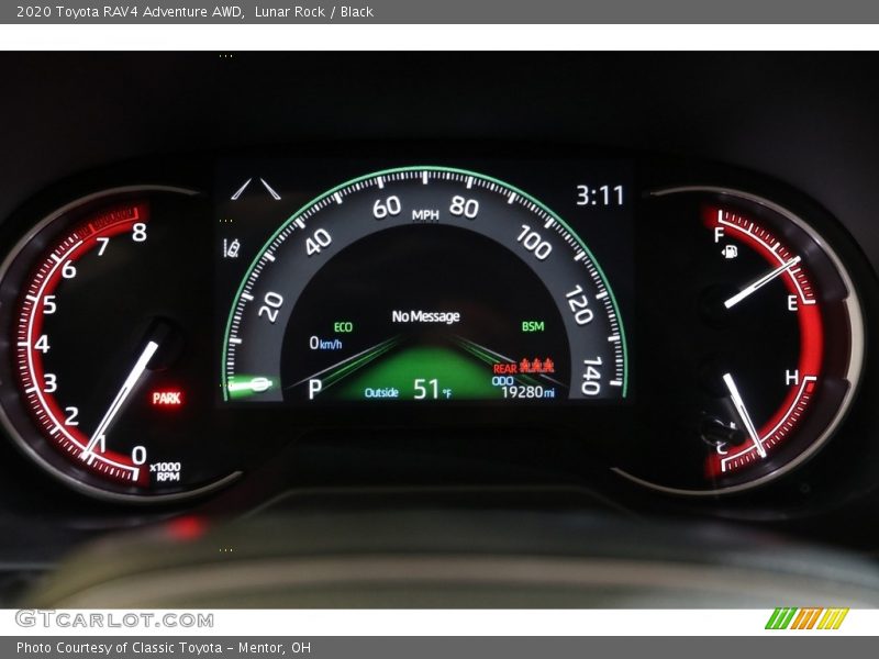 Lunar Rock / Black 2020 Toyota RAV4 Adventure AWD