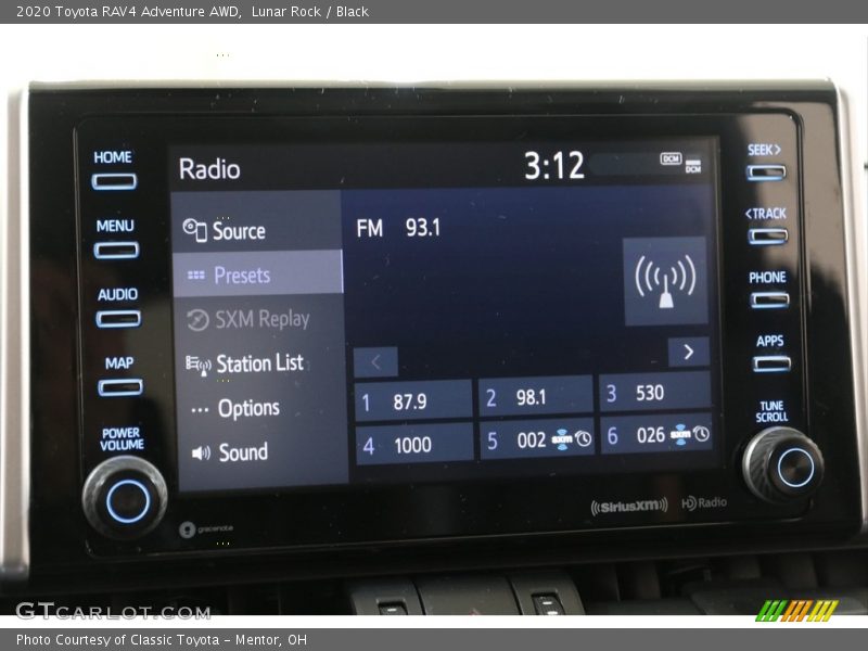 Lunar Rock / Black 2020 Toyota RAV4 Adventure AWD