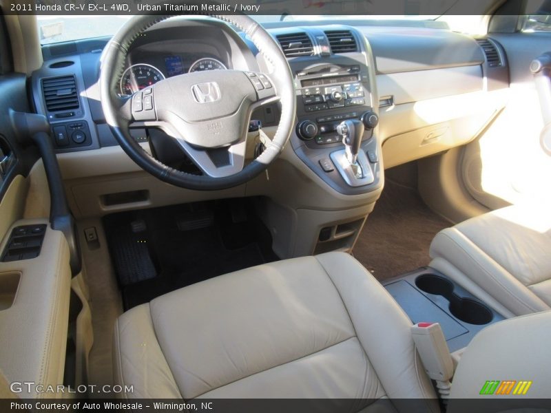 Urban Titanium Metallic / Ivory 2011 Honda CR-V EX-L 4WD
