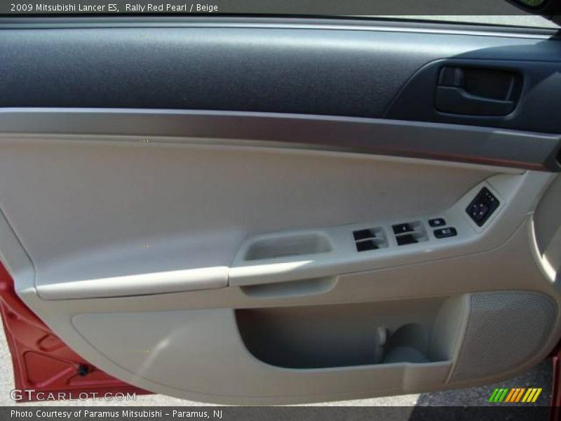 Rally Red Pearl / Beige 2009 Mitsubishi Lancer ES