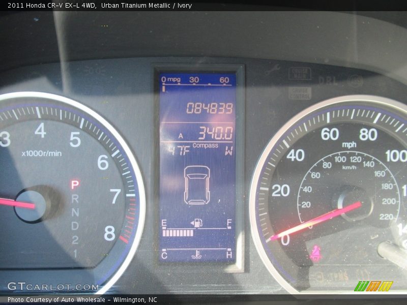Urban Titanium Metallic / Ivory 2011 Honda CR-V EX-L 4WD