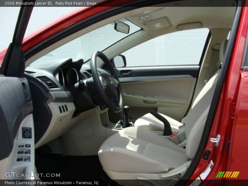 Rally Red Pearl / Beige 2009 Mitsubishi Lancer ES