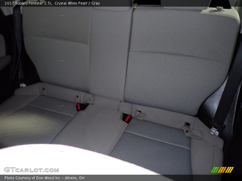 Crystal White Pearl / Gray 2017 Subaru Forester 2.5i