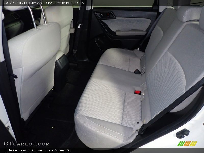 Crystal White Pearl / Gray 2017 Subaru Forester 2.5i