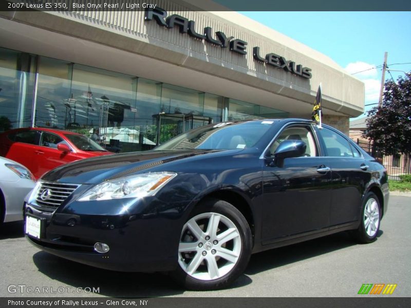 Blue Onyx Pearl / Light Gray 2007 Lexus ES 350