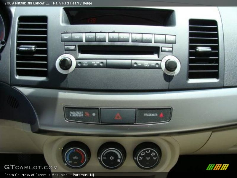 Rally Red Pearl / Beige 2009 Mitsubishi Lancer ES