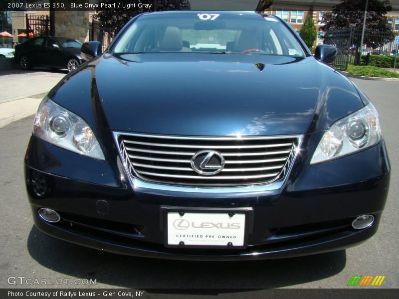 Blue Onyx Pearl / Light Gray 2007 Lexus ES 350