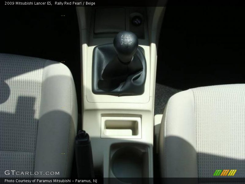 Rally Red Pearl / Beige 2009 Mitsubishi Lancer ES