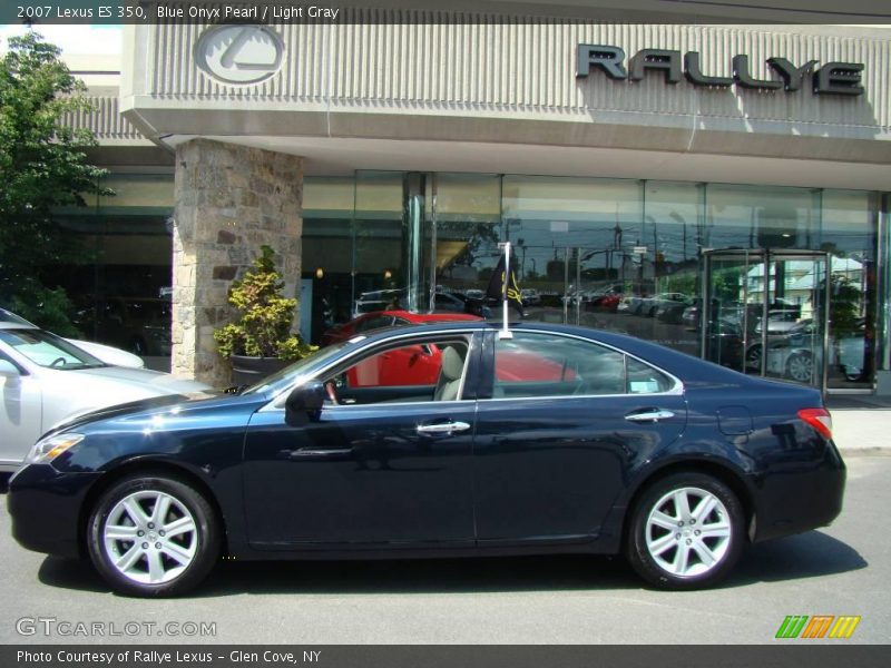 Blue Onyx Pearl / Light Gray 2007 Lexus ES 350