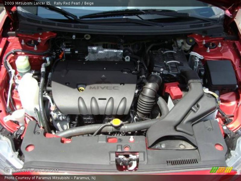 Rally Red Pearl / Beige 2009 Mitsubishi Lancer ES