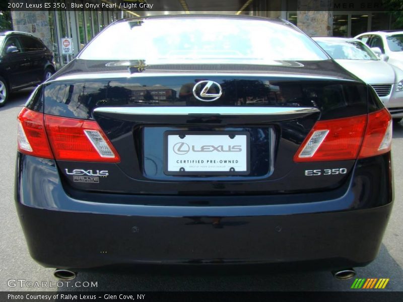 Blue Onyx Pearl / Light Gray 2007 Lexus ES 350